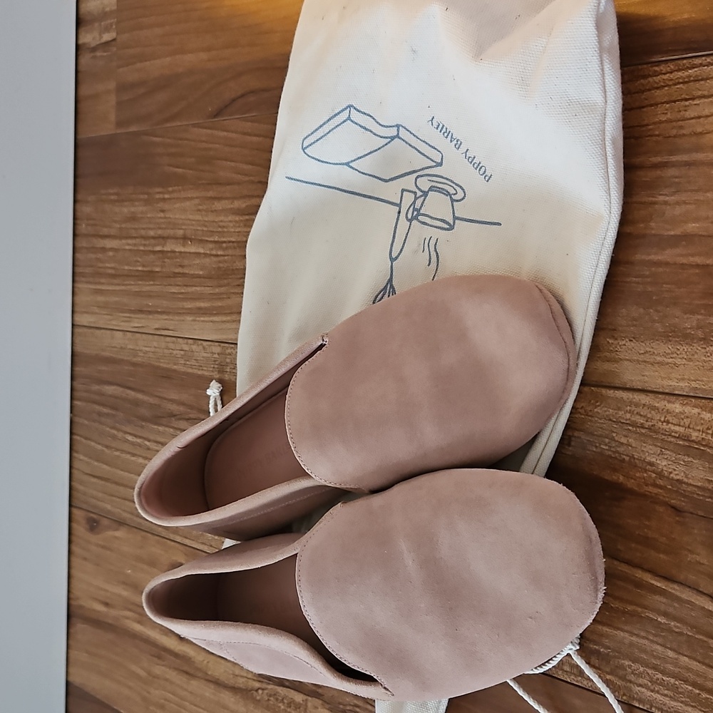 Poppy Barley leather house slippers